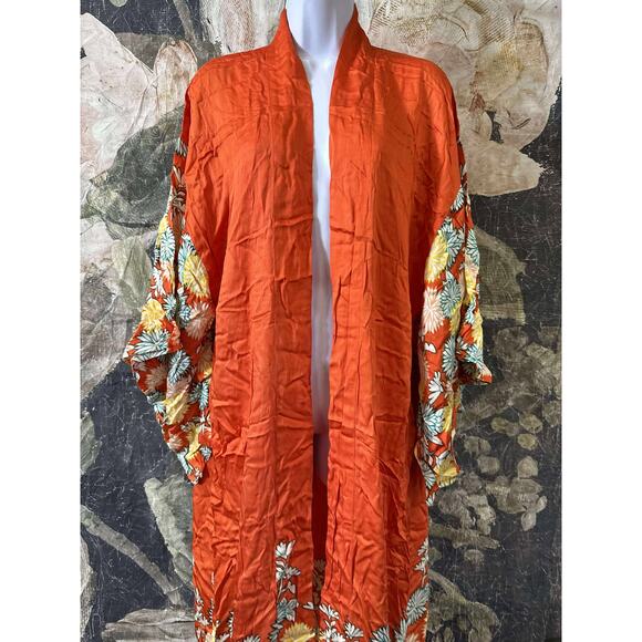 New Free People Siren Floral Print Kimono One Size0 - Picture 5 of 7